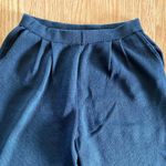 St. John  Basics Santana Knit Black Straight Leg Dress Pants Womens 4 FLAW Photo 2