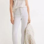 Madewell  pure white 10” high rise button fly cropped skinny jeans 28 Photo 0