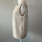 Aritzia Wilfred Full Zip Sleeveless Fleece Vest Beige Size XS Photo 3