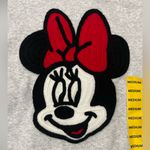 Disney NWT  Minnie Mouse Licensed Character Crochet Patch Hoodie Heather Gray M Photo 3