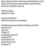G.H. Bass &Co. Bass Shorts Size 4 Women's Paid Shorts G.H. Bass & Company Shorts Bermuda Shorts Women's Shorts Casual Photo 3