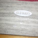 Old Navy  M Berry Red Gray Baseball Top Photo 1