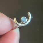 Opal stone moon ring size 5 Photo 5
