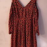 Disney  Alice Through the Looking Glass Black/Red Heart Cold-Shoulder Dress Sz M Photo 1