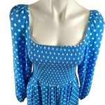 Dolan Anthropologie Left Coast Laney Polka Dot Maxi Dress in Blue and White Size L Photo 11