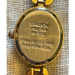Gruen Quartz Gold Tone Wrist Watch Bracelet Photo 1