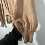 Ralph Lauren Lauren Belted Cotton-Modal Sweater in Classic Camel Sz Large Photo 3