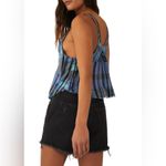 Free People  We The Free Plaid Halter Top in Navy Combo Photo 2
