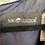 Sag Harbor  Midnight Blue Velvet Cocktail Timeless Party Dress Women’s Size 14 Photo 5