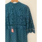 NWT Ivy City Co Lacey Dress Emerald Modest Church Green Tiered Large Fitted Photo 1