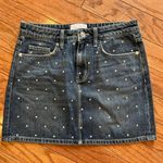 Current/Elliott Denim Studded Mini Skirt Photo 0