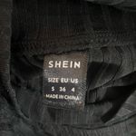 SheIn SZ S mock neck ribbed knit drop shoulder cut out front sweater dress Photo 4