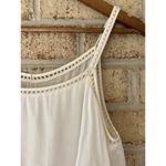 ANINE BING  Layered Lace Trim Sleeveless White Mini Dress GUC Minor Flaw M Tiered Photo 8