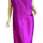 Jillian Jones PURPLE & PINK JEWEL TONE SILK BEADED SHIFT DRESS NWT (12) Photo 0