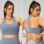 Fabletics  Boost Medium Impact Sports‎ Bra Gray Ombre Women's Size XL Workout Photo 1