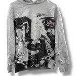 Suicidal Hearts Graphic Hoodie Women's XS Gray Punk Print Pullover Sweatshirt Photo 0