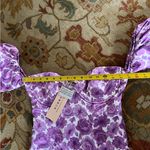 Oh Polly NWT:  Purple Floral Off-Shoulder Dress Photo 2