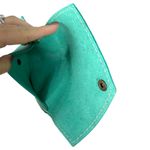 Portland Leather Green Envelope Pouch Clutch Wallet Blue Photo 1