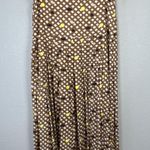 Ted Baker Yaniss Graphic Print Dropped Waist Pleated Maxi Skirt Size 5 XL US 12 Photo 1