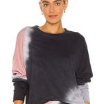 Anthropologie Sundry Terry Oversize Sweatshirt in Terracotta & Charcoal Size 1/S Photo 0