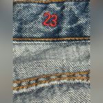 Sézane Sezane Women's Tapered Leg Blue Denim Button Fly Jeans Size 23 Photo 3