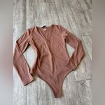 Amazon Brown Long Sleeve Bodysuit Photo 5