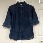 Joan Rivers Women’s Size XS  Denim Button Down Collared Shirt Photo 0