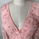 Thirty Thirty Floral Lace Top in Pink L Size L Photo 4