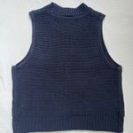 Melrose and Market  Women’s Navy Knit Sweater Vest - Size S Photo 1