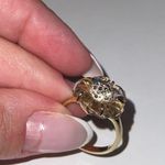 Swavorski Swarovski Floral Motif Ring in Pink Crystal Photo 8