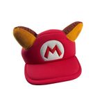 Super Mario Bros. 3 Mario Tanooki Raccoon 3D Ears Hat Red Photo 4