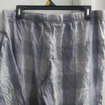 Victoria's Secret  buffalo plaid pj pajamas sleepwear set in blue size large. Photo 2