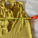 Van Heusen  Women's Size S/P Yellow Polka Dot Blouse Attached Scarf Tie Corpcore Photo 3