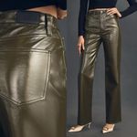 Pistola  Cassie Olive Faux Leather High-Rise Straight-Leg Pants Photo 6