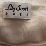 Lily Scott Cream Beaded Floral Evening Bag Vintage Red Photo 3