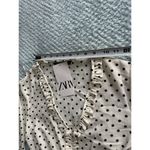 ZARA NWT  Polka Dot Dress Black White Women's XS Coastal Cocktail Beach Grandma Photo 3