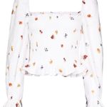 Reformation linen top fruit print Photo 0