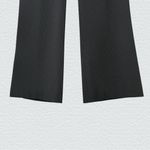 Express Editor Pinstripe Trousers Size 4 Office Siren Medium Rise Straight Leg Gray Photo 3