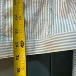 QVC Denim & Co. Light Blue & White Striped Seersucker Jacket | Women’s Sz XL Photo 7