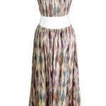 MISA Los Angeles MISA Myka Ikat Strapless Cutout Smocked Cotton Blend Dress Size S NWT Photo 4