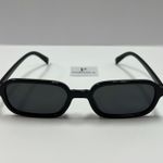 Small black square sunglasses / retro rectangle black sunglasses Photo 0