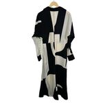 CLOSED Viscose and Silk Shirt Collar Faux Wrap Graphical‎ Midi Size S NWT $655 Black Photo 9