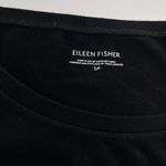 Eileen Fisher Black Organic Cotton Spandex Jersey Short Sleeve Dress Size SMALL Photo 8