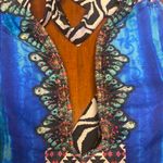 Venus Blue and Red Patterned Sexy One Piece Swimsuit Photo 1