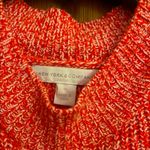 New York & Company Red Cowl Neck Sweater with Shoulder Cutouts Size M Photo 1