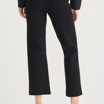 J.Crew Petite Delaney Kickout Sweater Pant Stretch Knit Pintuck Black Medium NWT Photo 3