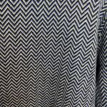 L.L.Bean  Cotton Cashmere Turtleneck Sweater Herringbone Pattern Blue Photo 1