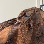 Juicy Couture Brown and Black Patterned Blouse Photo 3