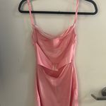 Edikted Pink Silk  Dress Photo 1