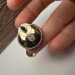 House of Harlow  Sunburst Gold Tone Large Round Button Stud Pierced Earrings Photo 5